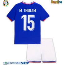Maglie da calcio Francia Marcus Thuram #15 Prima Maglia Bambino Europei 2024 Manica Corta (+ Pantaloni corti)